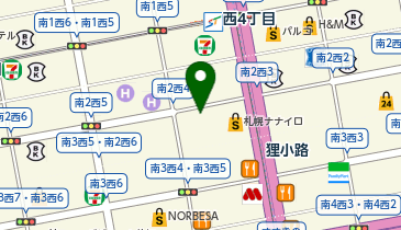 【予約制】Bounce Yamato Sapporo Odori Store Storage Spotの地図画像