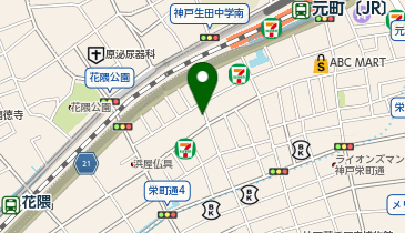 【予約制】Bounce 神戸ポートタワーホテル付近の駐車場の地図画像