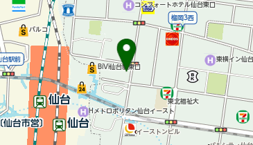 【予約制】Bounce 仙台駅近くの収納スポットの地図画像