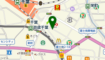 【予約制】Bounce ビッグエコー千葉駅構内倉庫の地図画像