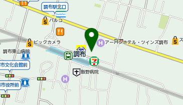 【予約制】Bounce ビッグエコー調布駅東口店舗保管スペースの地図画像