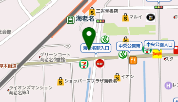 【予約制】Bounce ビッグエコーえびな駅構内店舗収納スペースの地図画像