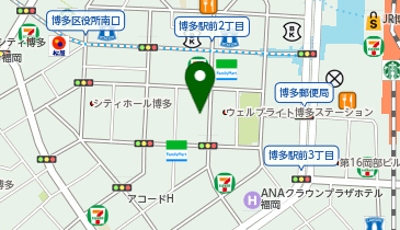 【予約制】Bounce 天神中央公園近くの保管場所の地図画像