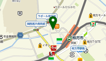 【予約制】Bounce Big Echo Hirakata Station Store Storage Spotの地図画像
