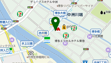 【予約制】Bounce ビッグエコー中洲川端駅前店置き場の地図画像