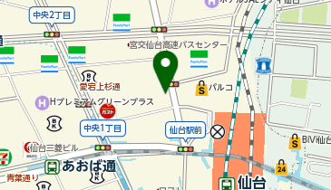 【予約制】Bounce Big Echo Sendai Station Store Storage Spotの地図画像