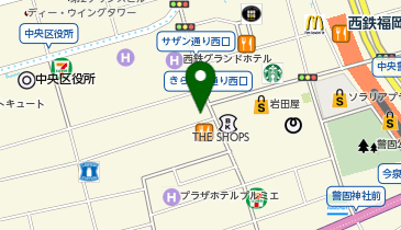 【予約制】Bounce ビッグエコー天神大名店保管場所の地図画像