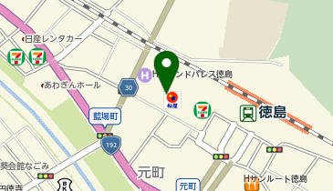 【予約制】Bounce Big Echo Tokushima Station Store Storage Spotの地図画像