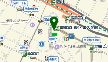 【予約制】Bounce Big Echo Toyama Station Store Storage Spotの地図画像