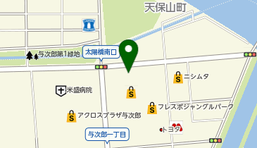 【予約制】Bounce ミューズとビッグエコー鹿児島よじろう店の保管場所の地図画像