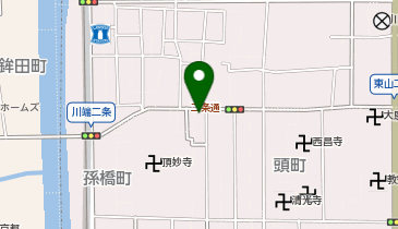 【予約制】Bounce 平安神社近くの保管場所の地図画像