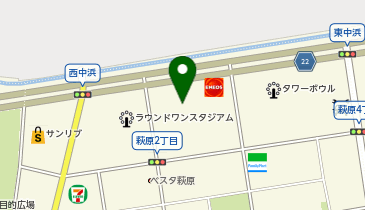 【予約制】Bounce ロッカー ヤマト運輸 萩原センター 保管場所の地図画像