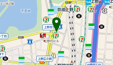 【予約制】Bounce Near Ueno Park Storage Spotの地図画像