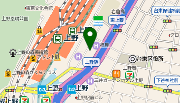 【予約制】Bounce Near Ueno Station Storage Spotの地図画像