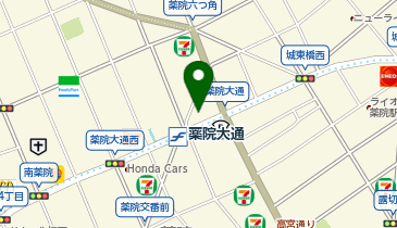 【予約制】Bounce 薬院駅近くの保管場所の地図画像
