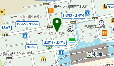 【予約制】Bounce 札幌駅周辺の荷物預かり所の地図画像