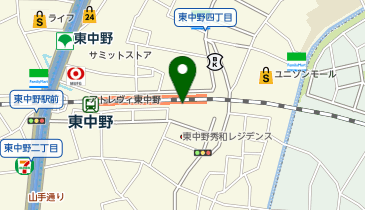 【予約制】Bounce ロッカー - 東中野駅構内保管場所の地図画像
