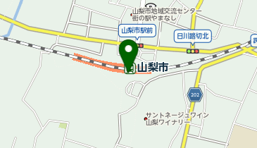 【予約制】Bounce ロッカー - 山梨市駅構内保管場所の地図画像