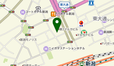 【予約制】Bounce ビッグエコー新潟弁天通り店の保管場所の地図画像