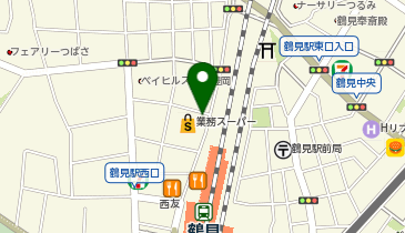 【予約制】Bounce セブンイレブン 横浜鶴見駅西店 ロッカー 収納スポットの地図画像