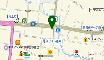 【予約制】Bounce 宇都宮センター - 本町大通り保管場所の近くの地図画像