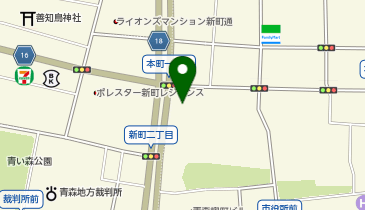 【予約制】Bounce 本町 - 新町2丁目バス停付近の保管場所の地図画像