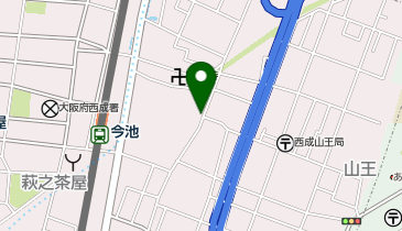 【予約制】Bounce 大阪メトロ堺筋線動物園前駅近くの保管場所の地図画像