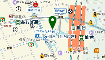 【予約制】Bounce 仙台駅南口付近の荷物預かり所の地図画像