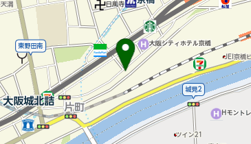 【予約制】Bounce 京阪京橋駅(片町口)近くの保管場所の地図画像