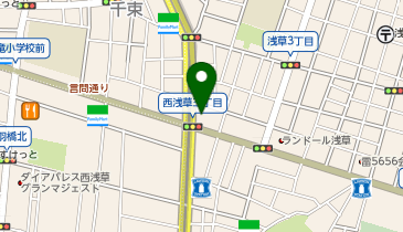 【予約制】Bounce つくばエクスプレス浅草駅A出口付近の収納スペースの地図画像