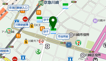 【予約制】Bounce 川崎駅東口付近の荷物置き場の地図画像