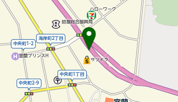 【予約制】Bounce ロッカー サツドラ室蘭駅前店 収納スポットの地図画像