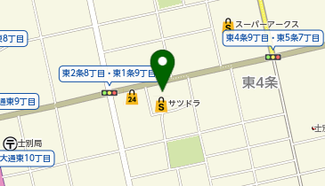 【予約制】Bounce ロッカー薩摩士別南大通店 保管場所の地図画像