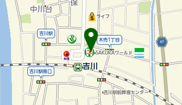 【予約制】Bounce Locker Seven-Eleven Yoshikawa Station North Exit Storage Spotの地図画像