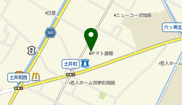 【予約制】Bounce ロッカー ヤマト運輸 岡崎六名センター 保管場所の地図画像