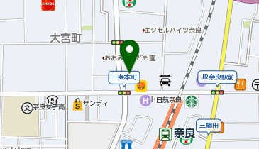 【予約制】Bounce ロッカー ウエルシア 奈良駅前店 収納スポットの地図画像