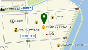 【予約制】Bounce ロッカーフレスポジャングルパークストレージスポットの地図画像