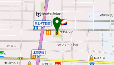 【予約制】Bounce ロッカー ウエルシア生野辰巳北店 収納スポットの地図画像