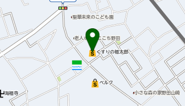 【予約制】Bounce ロッカー 福太郎薬局 野田山崎店 保管場所の地図画像