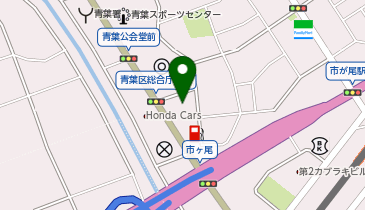 【予約制】Bounce セブンイレブン横浜青葉総合庁舎店舗ロッカー保管場所の地図画像