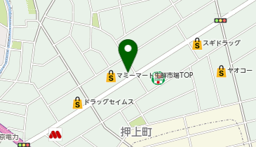【予約制】Bounce ロッカー マミーマート フレッシュマーケット TOP 行田店 保管場所の地図画像