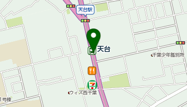 【予約制】Bounce 千葉市モノレール天台駅ロッカー保管場所の地図画像
