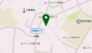 【予約制】Bounce ヤマト運輸札幌月サム中央センターロッカー保管場所の地図画像