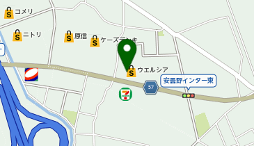 【予約制】Bounce ロッカー ウエルシア安曇野インター店 収納場所の地図画像