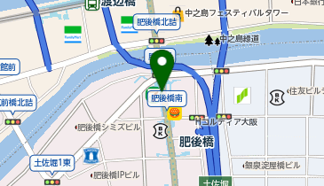 【予約制】Bounce ロッカー 大阪メトロ四つ橋線 肥後橋駅 南改札口 収納スポットの地図画像