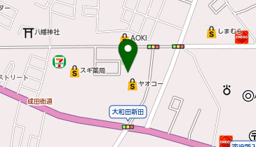 【予約制】Bounce ロッカー ヤオコー八千代大和田店 保管場所の地図画像