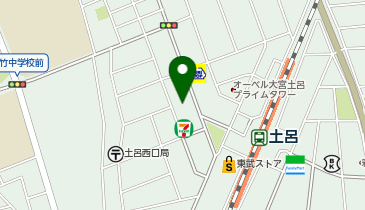 【予約制】Bounce セブンイレブン さいたま土呂駅西店 ロッカー 保管場所の地図画像