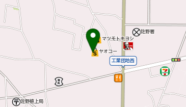 【予約制】Bounce ロッカー ヤオコー 佐野浅沼店 収納スポットの地図画像
