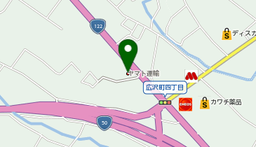 【予約制】Bounce ロッカー ヤマト運輸 桐生広沢センター保管場所の地図画像