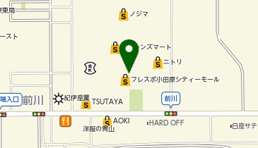 【予約制】Bounce ロッカー フレスポ小田原シティモール 収納スポットの地図画像